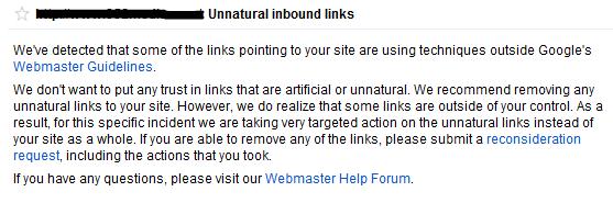 unnatural inbound links