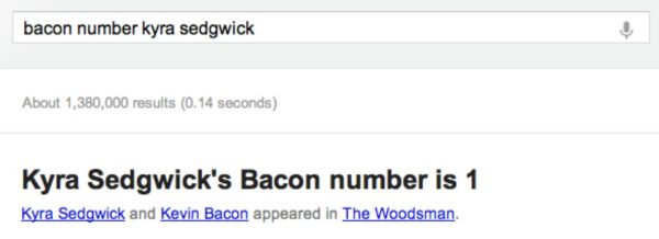 Bacon Number Kyra Sedgwick Google Search