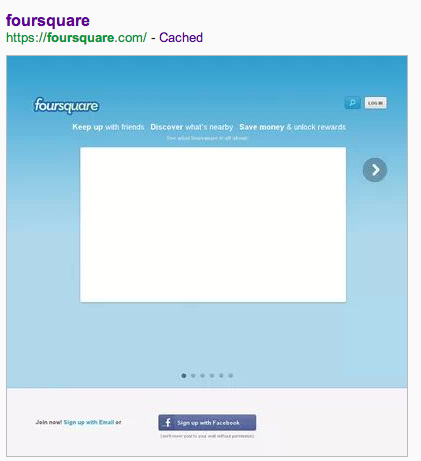 Foursquare Home Page Google Cache