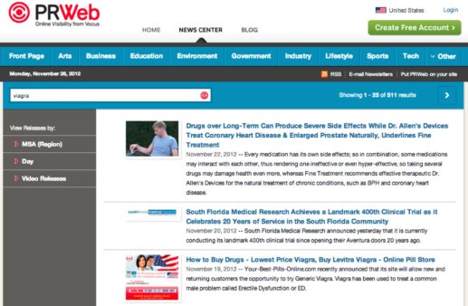 Search-News-Release-Archives-and-RSS-Feeds-at-PRWeb-Page-1