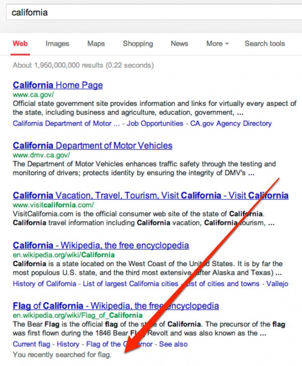 California Google Search