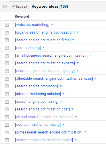Keyword Ideas