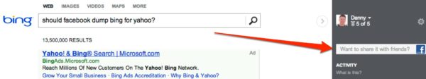 Should Facebook Dump Bing For Yahoo Bing