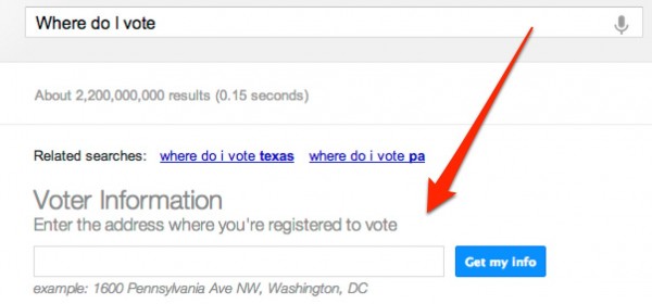 Where Do I Vote Google Search