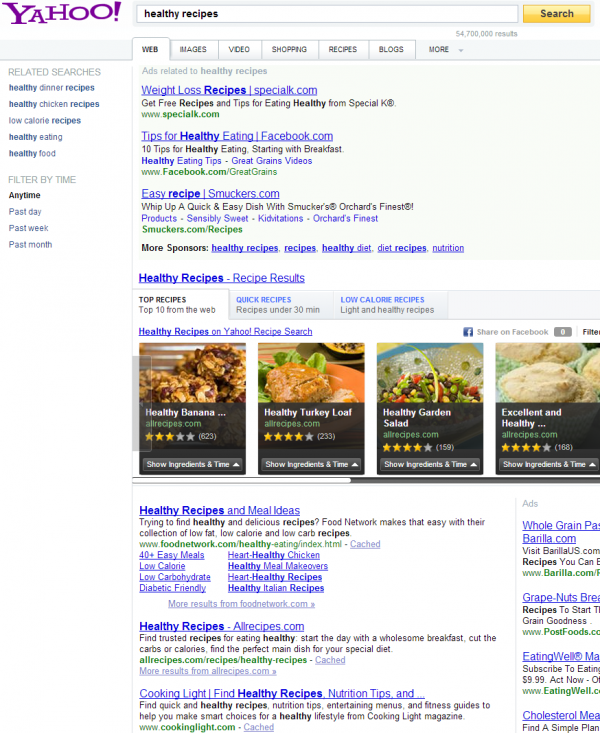 Healthy Recipes Yahoo Search Results