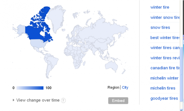 Using Google Trends Can Help To Identify Target Markets. Source: Google & Webcertain.