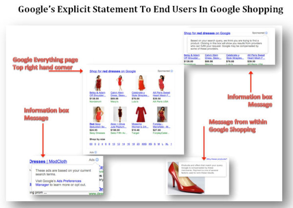 Google Explicit Statement to Shoppers