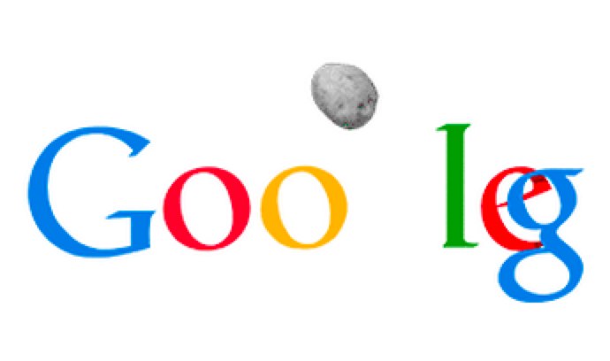 The Google Asteroid Collision Logo You Never Saw