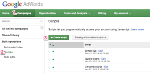 AdWords Scripts