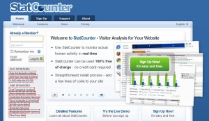 Statcounter screenshot