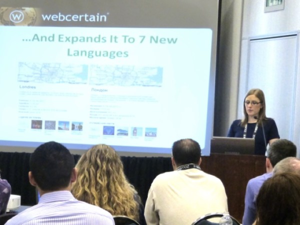 Gemma Birch Of Webcertain Speaking At The International Search Summit  Source:Webcertain