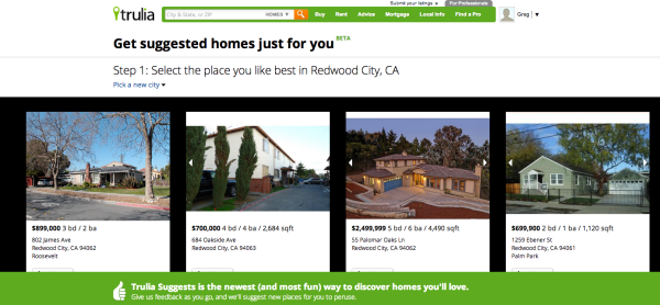 Trulia suggests