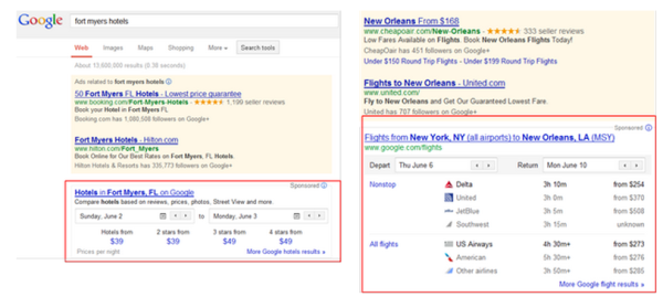 Google Flight Search Google Hotel Finder