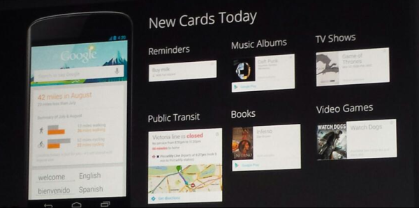 New Google Now Cards