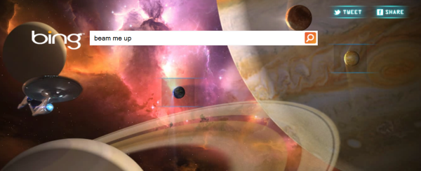 Bing Star Trek homepage