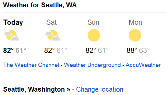 Google News weather