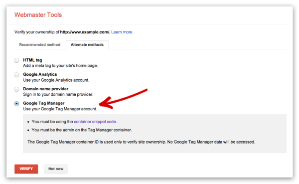 Google-tag-manager-verify