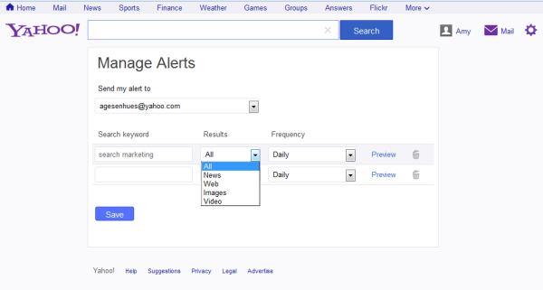 Yahoo search alerts1