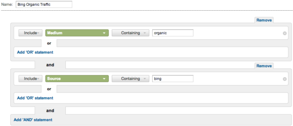 bing advanced segments SEL 6-24