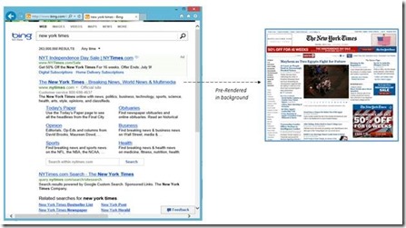 Bing Search PreRender