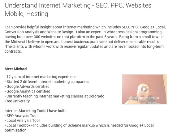 Helpout  Understand Internet Marketing   SEO  PPC  Websites  Mobile  Hosting  By Michael Borgelt