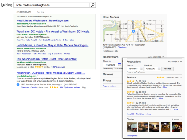 Bing + TripAdvisor