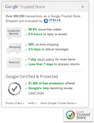 google trusted stores stella service integration