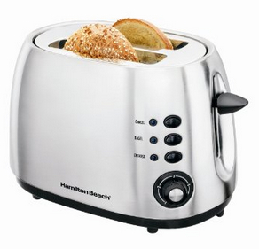 Amazon.com  Hamilton Beach 2 Slice Toaster   Brushed Metal  Kitchen   Dining