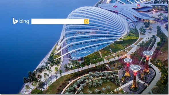 Bing Homepage Gardens By the Bay