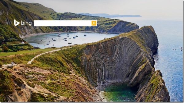 Bing homepage LulworthCove