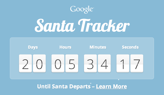 Google Santa Tracker 2013 Snapshot