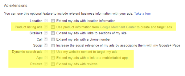 adwords ad extensions