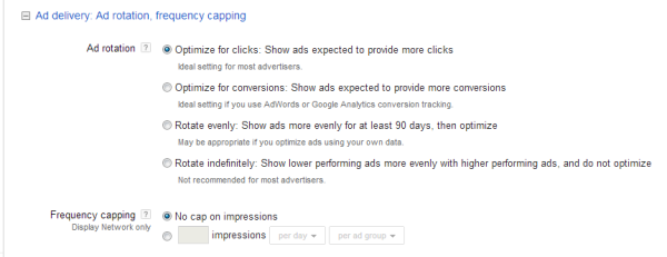 adwords ad rotation