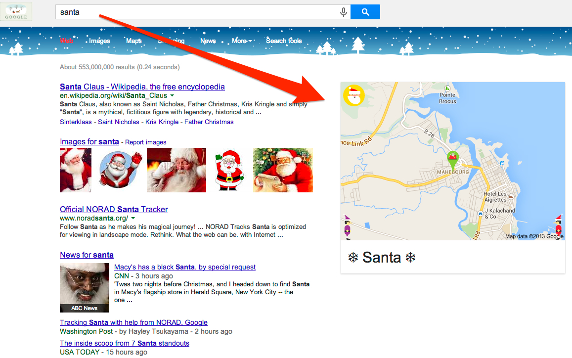 Santa   Google Search 2