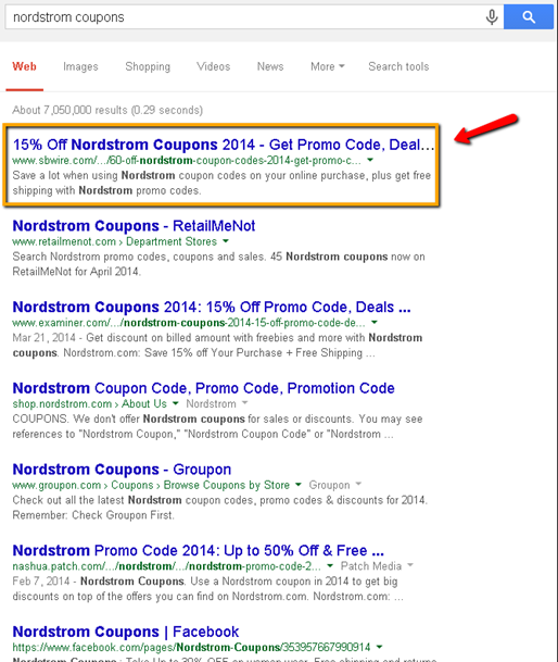 Coupons, Coupon Codes, Promo Codes…When Content Is NOT King