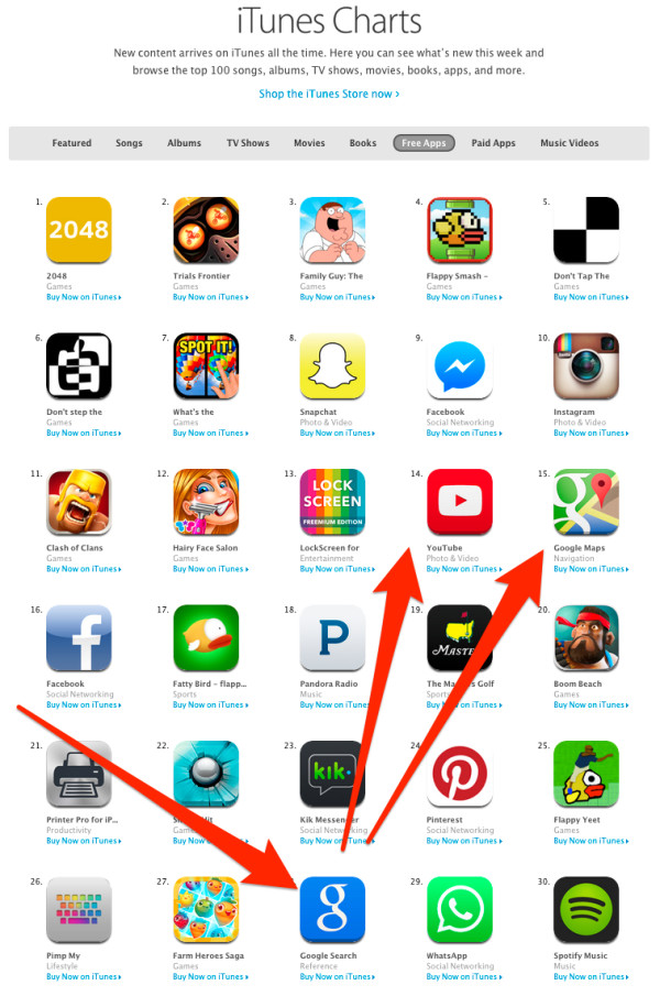 Apple   ITunes   Browse The Top Free Apps On The App Store