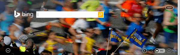 Bing Boston Marathon home page 2014