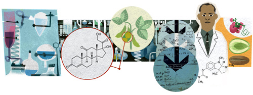 Percy Julian 115th Birthday Google logo