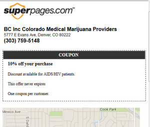 Marijuana Discount Coupon - Superpages