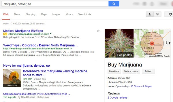 Marijuana Local Search Results - Google