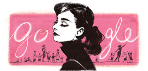 Audrey-Hepburn-85th-Birthday-google-logo