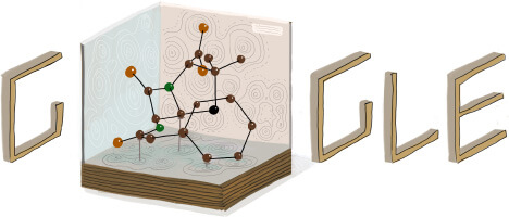 Dorothy Hodgkins 104th Birthday Google Logo