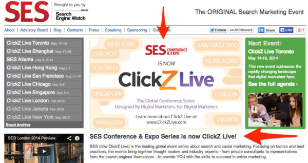 SES · The ORIGINAL Search Marketing Event