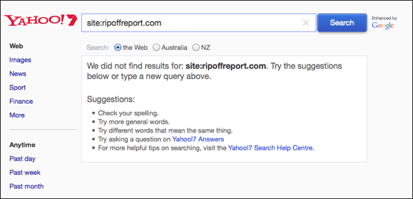 yahoo7-ripoff-report