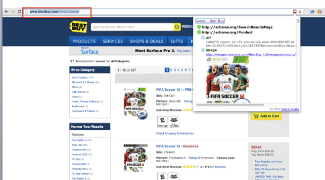 Best Buy Shop URLs serve as a rich data experience.