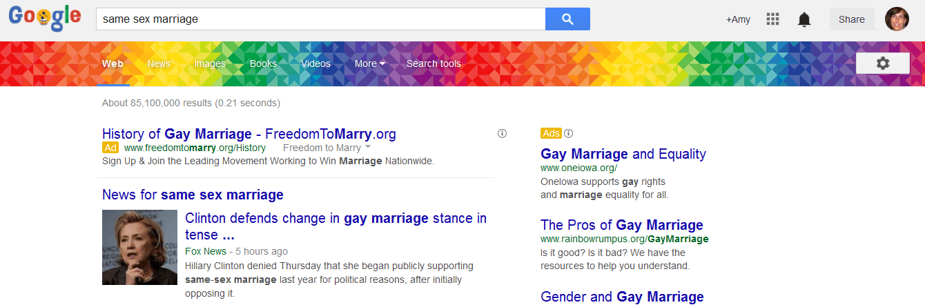 Google Supports Gay Pride Month With Rainbow Colored Banner For LGBT ...