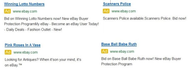 Ebay dynamic insertion ads January 2012