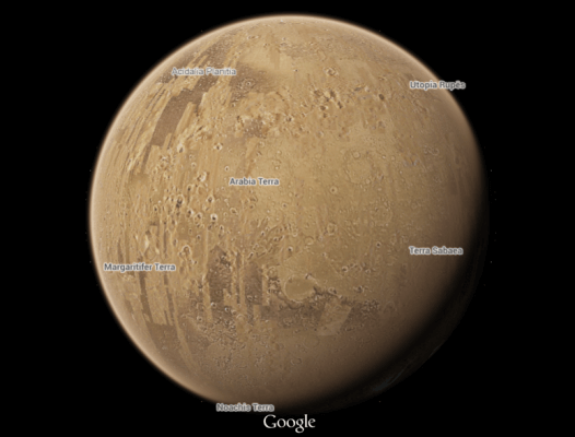 Google Maps Mars