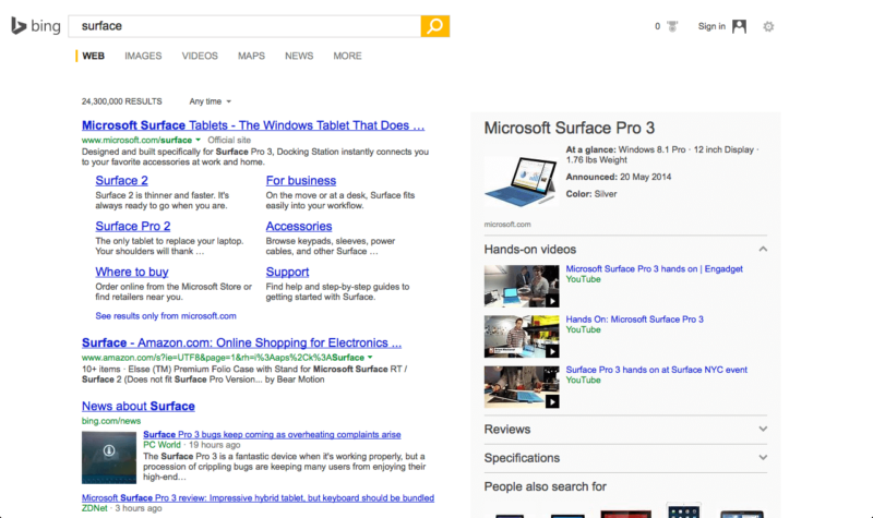 Microsoft is working on redesigning Bing