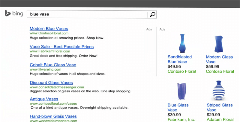 Bing product ads
